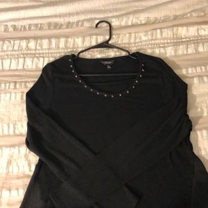 Black Vera Wang layering sweater